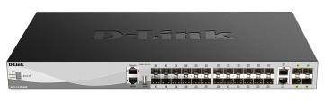 Коммутатор D-Link DGS-3130-30S/BY/B1A, 2xLAN 10G, 24xSFP, 4xSFP+
