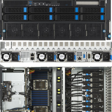 Серверная платформа ASUS ESC8000-E11 GPU  2хLGA 4677  8хLFF