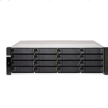 СХД QNAP ES1686dc Сетевой RAID-накопитель, два контроллера, 16 отсеков 3,5"/2,5" SAS 12/6 Гбит/с, стоечное исполнение, 2 блока питания, Intel Xeon,