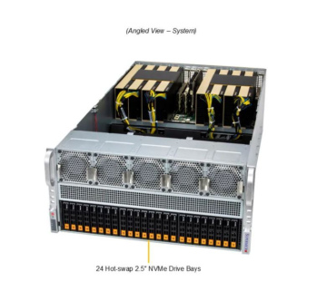 Сервер Supermicro 5U SYS-522GA-NRT + 2xIntel Xeon 6960P (2.7GHz, 72 cores) + DDR5 512Gb + RTX PRO 6000 + 1.92Tb SSD NVME m.2