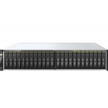 СХД QNAP TDS-h2489FU 24 отсека 2,5" U.2 NVMe, 4 порта 2,5 GbE RJ-45, 2 порта 25 GbE SFP28, 2 блока питания. Два  Intel® Xeon® Silver 4300 